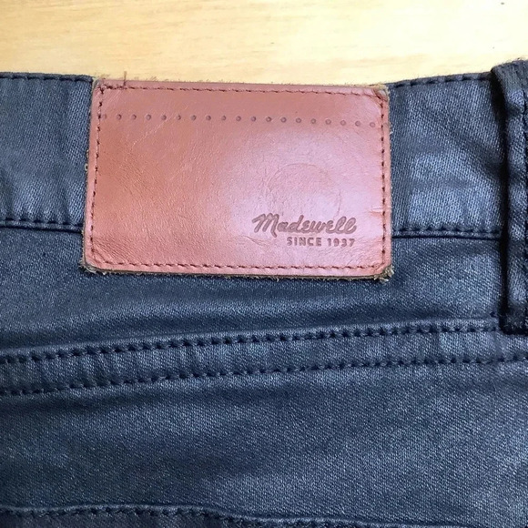 MADEWELL 9" Mid-Rise Skinny Jeans Coated Edition Size 28/32 - Picture 7 of 15